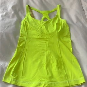 Lululemon Neon Yellow Ray Tank 6